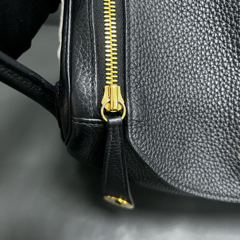 Hermes Lindy30 黑色金扣-18