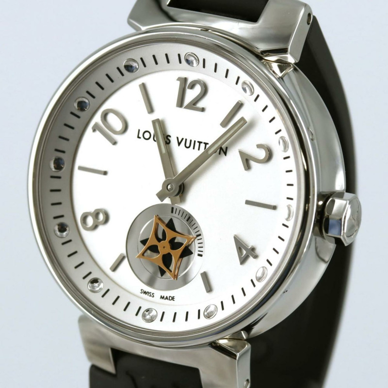 Louis Vuitton Tambour Moon Star Q8J10 不鏽鋼石英腕錶-6