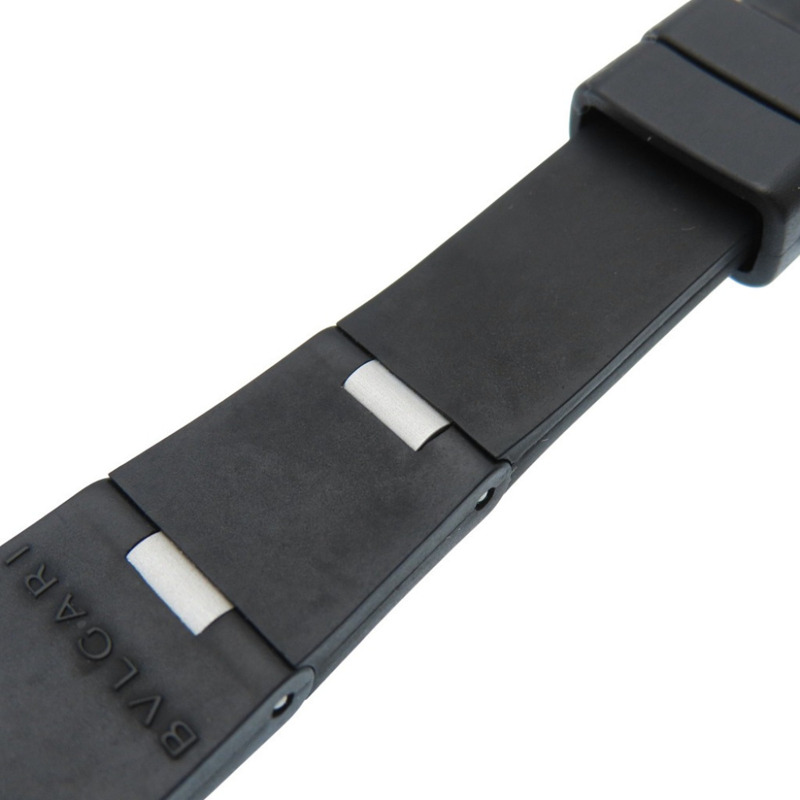 Bvlgari Aluminum Date AL29TA 石英腕錶,鋁/橡膠,銀色,0047,女士-5