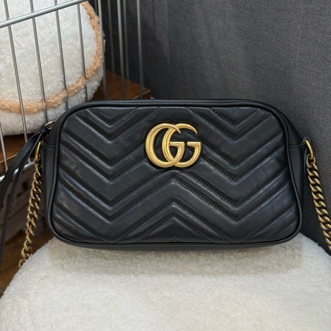 Gucci marmont 黑色相機包