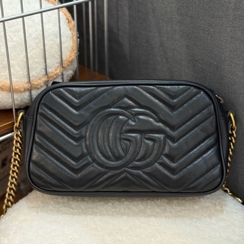 Gucci marmont 黑色相機包-1
