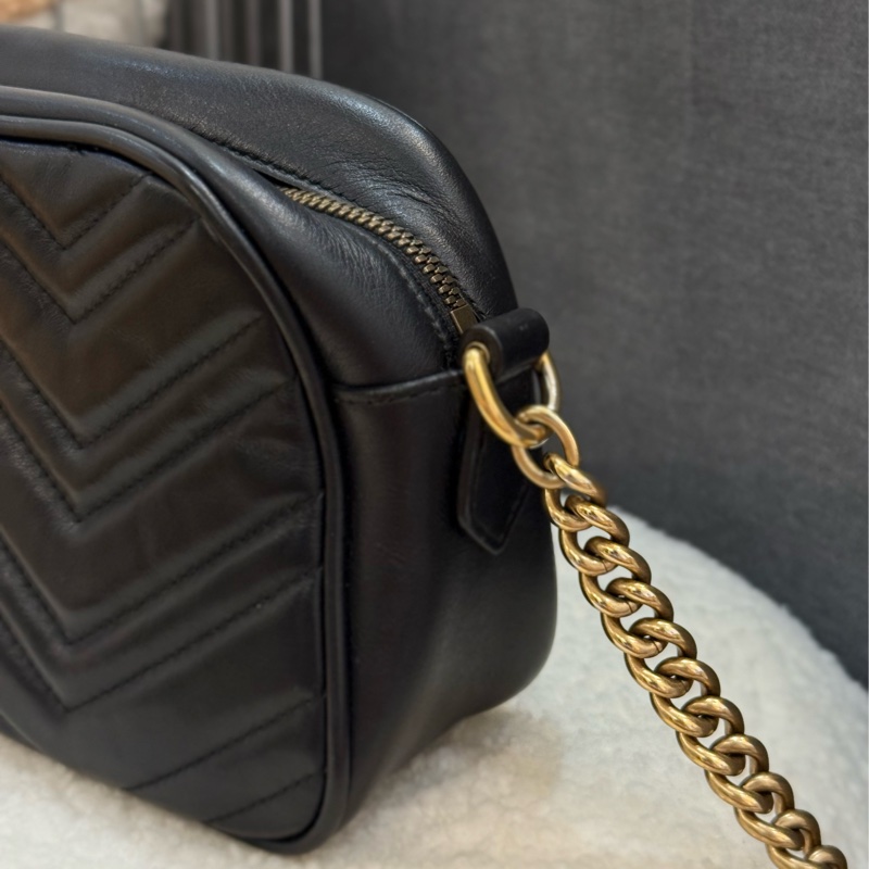 Gucci marmont 黑色相機包-3