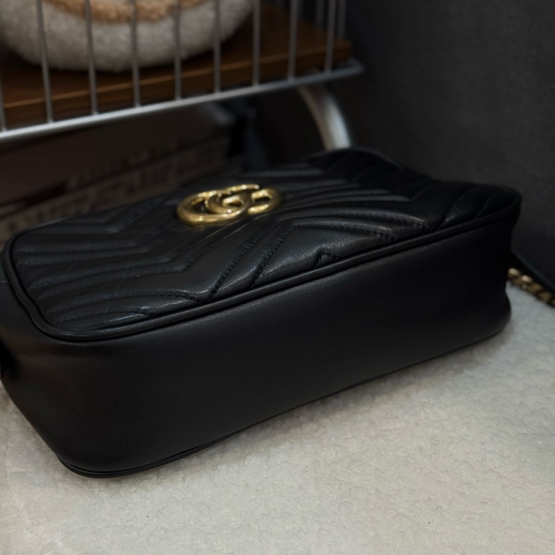 Gucci marmont 黑色相機包-5