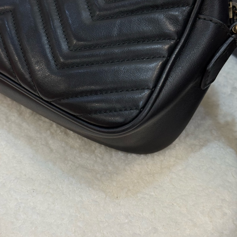 Gucci marmont 黑色相機包-6