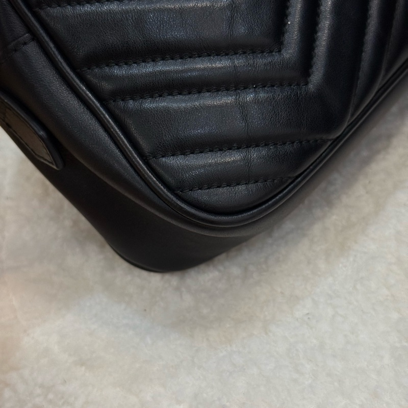 Gucci marmont 黑色相機包-7