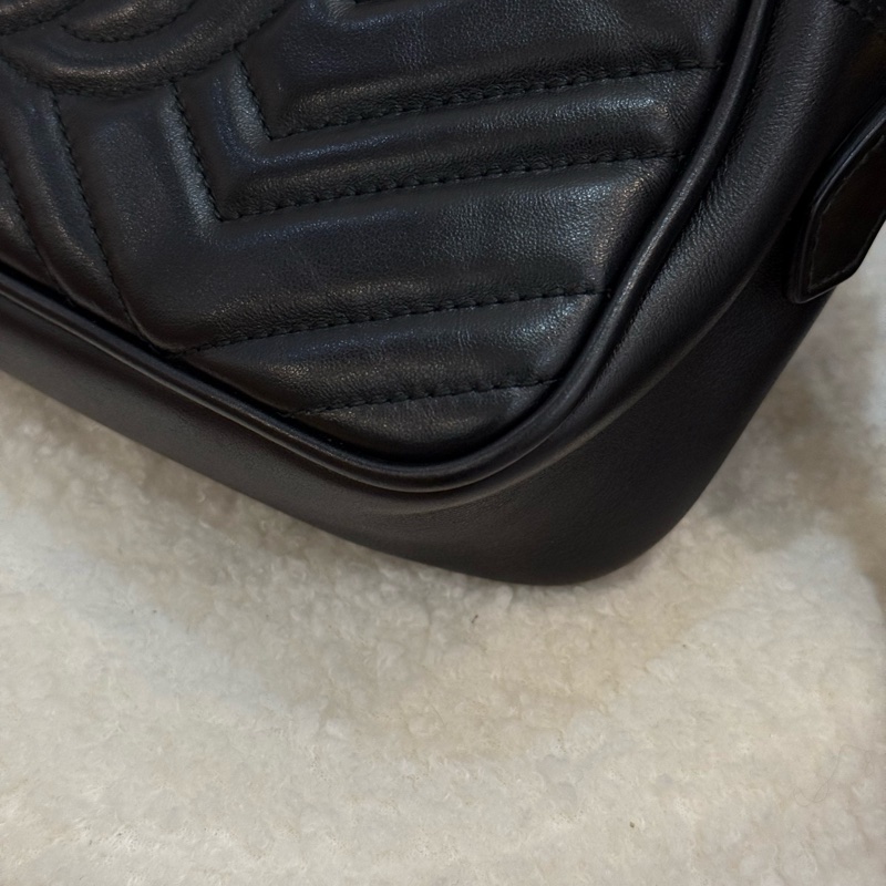 Gucci marmont 黑色相機包-8