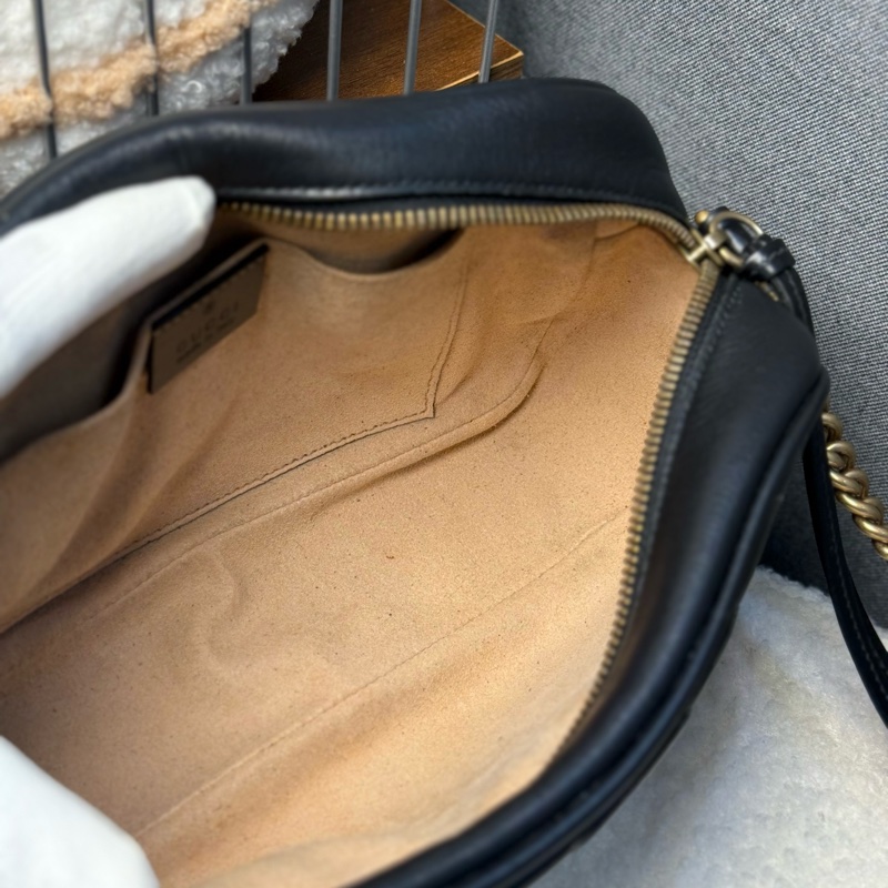 Gucci marmont 黑色相機包-11