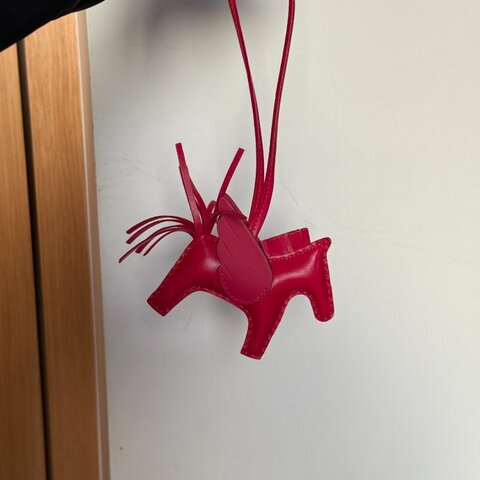 全新 hermes Rodeo 桃紅 飛馬 PM Framboise