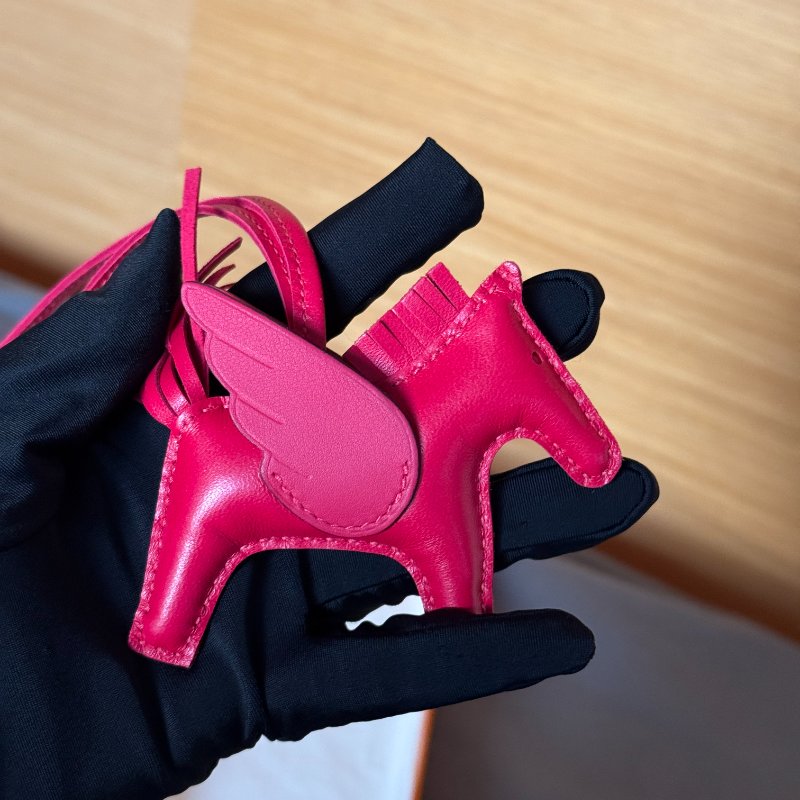 全新 hermes Rodeo 桃紅 飛馬 PM Framboise-2