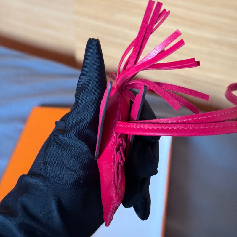 全新 hermes Rodeo 桃紅 飛馬 PM Framboise-6