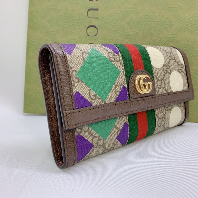 GUCCI Ophidia GG翻蓋長夾-3