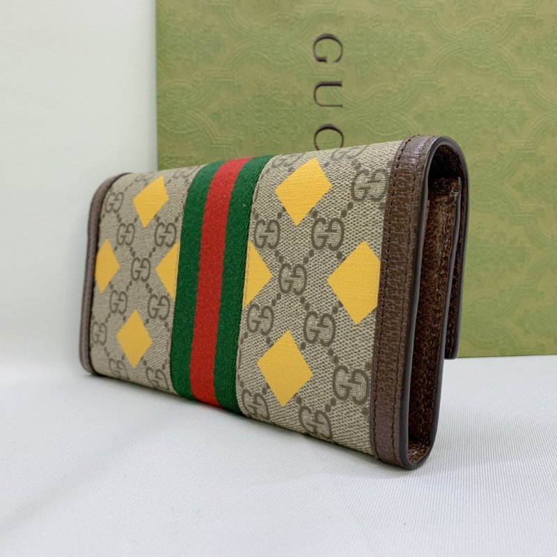 GUCCI Ophidia GG翻蓋長夾-4
