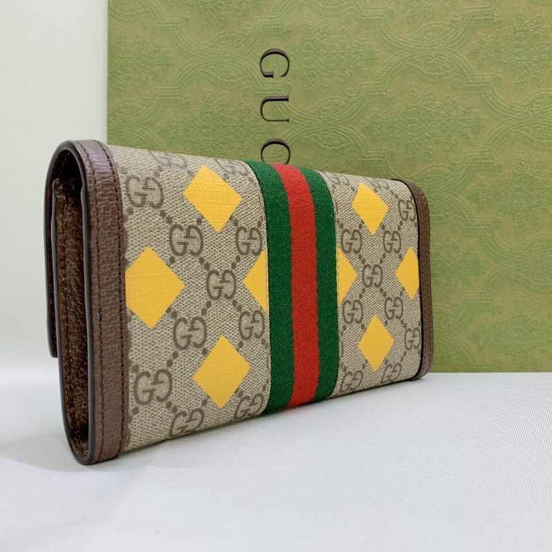 GUCCI Ophidia GG翻蓋長夾-5