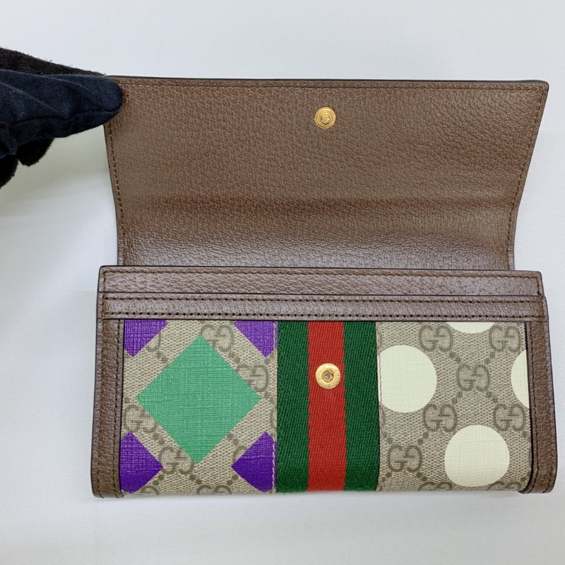 GUCCI Ophidia GG翻蓋長夾-6