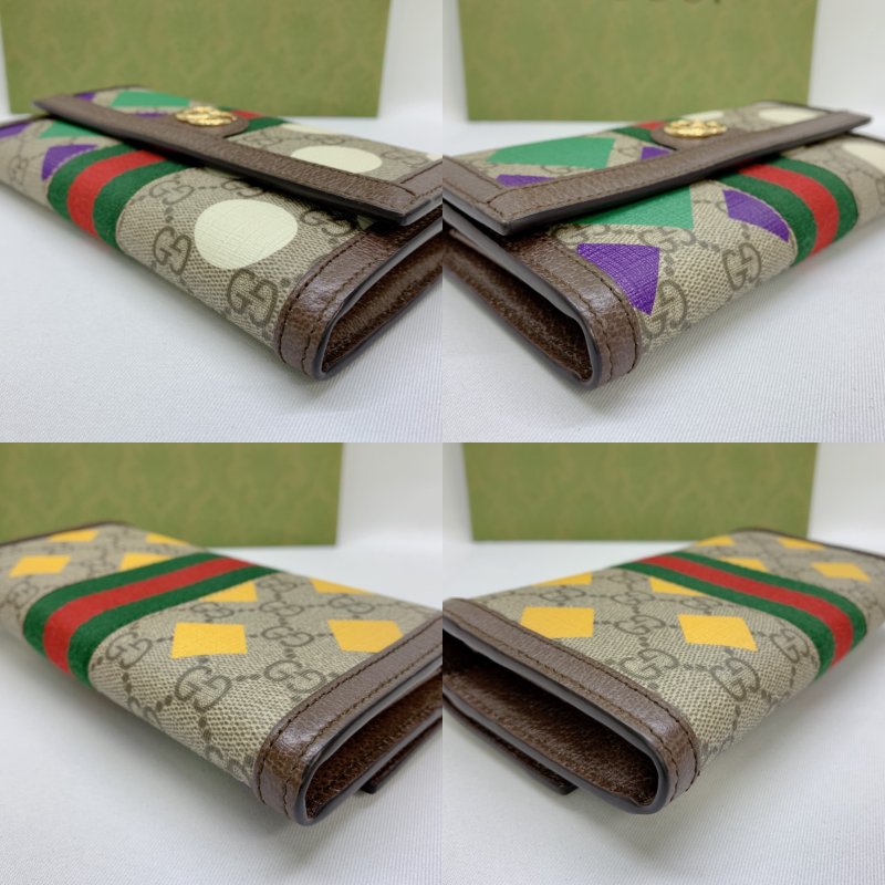 GUCCI Ophidia GG翻蓋長夾-9