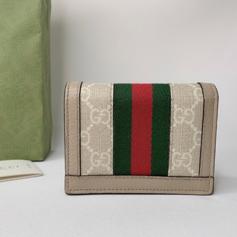GUCCI Ophidia 燕麥色帆布短夾-1