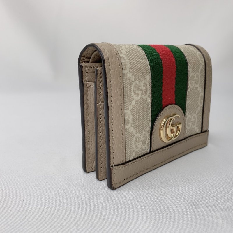 GUCCI Ophidia 燕麥色帆布短夾-3