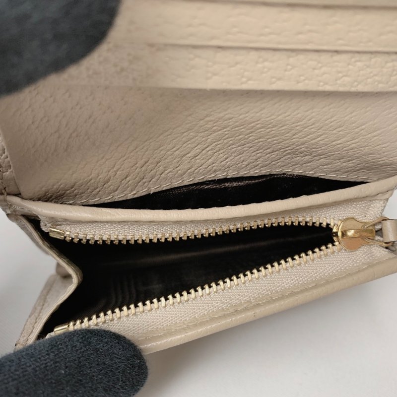 GUCCI Ophidia 燕麥色帆布短夾-6