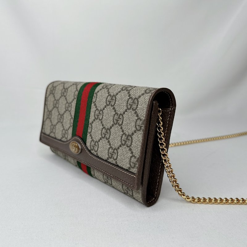 GUCCI Ophidia帆布Woc鏈帶包-2