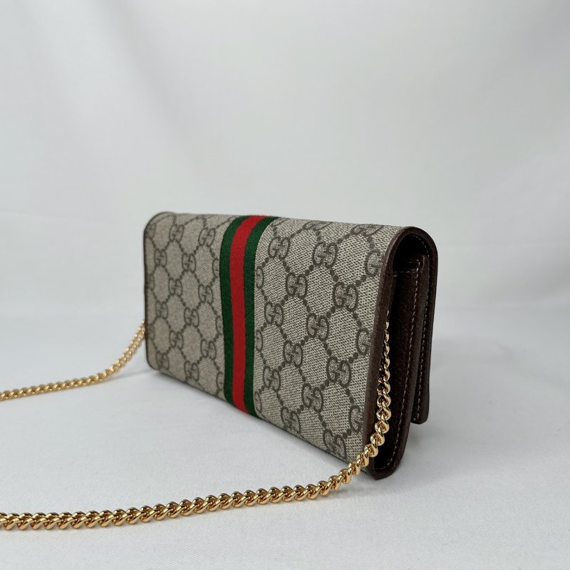 GUCCI Ophidia帆布Woc鏈帶包-4