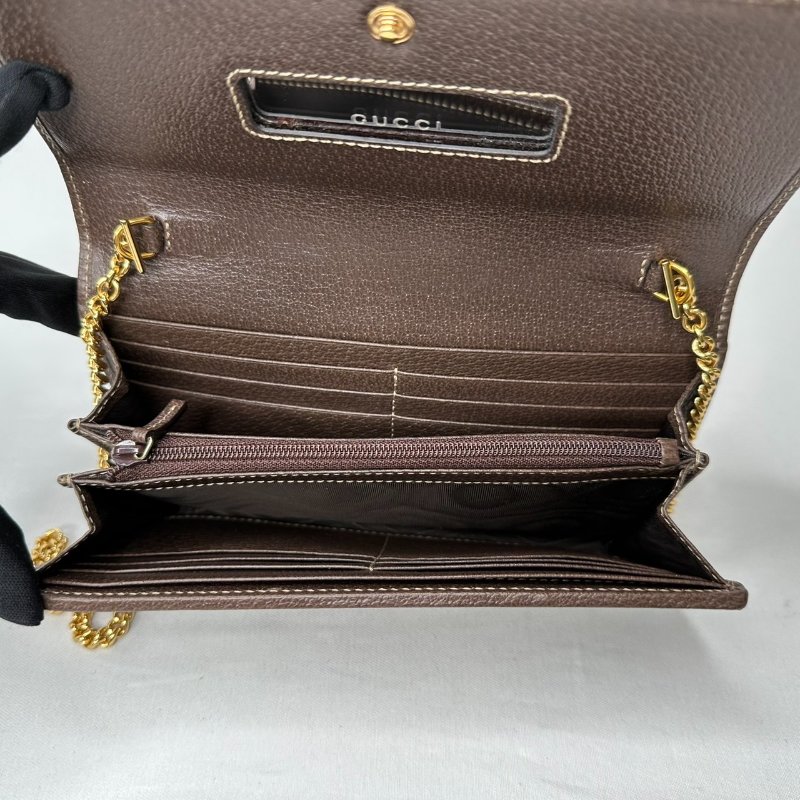 GUCCI Ophidia帆布Woc鏈帶包-7