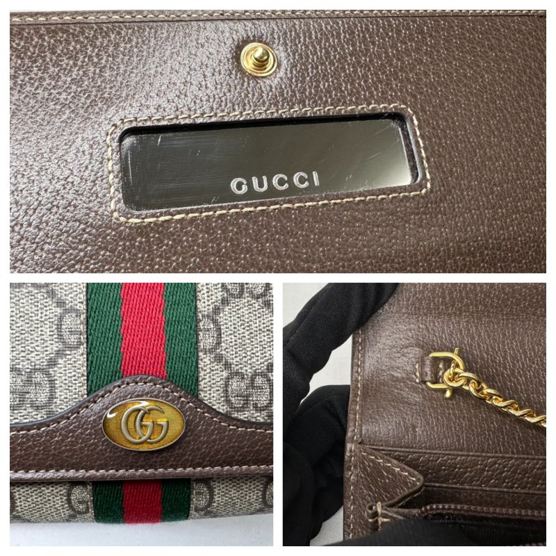 GUCCI Ophidia帆布Woc鏈帶包-8