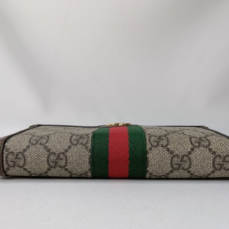 GUCCI Ophidia老花帆布拉鍊長夾-9