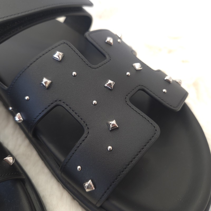 Hermès Chypre涼鞋 鉚釘二舅拖鞋 39-1