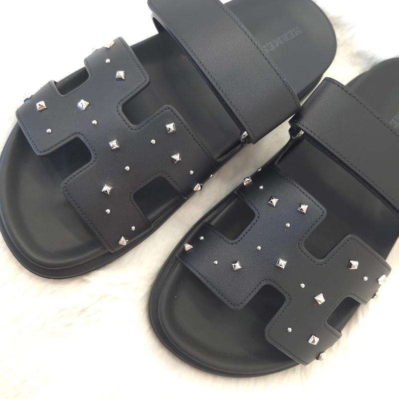 Hermès Chypre涼鞋 鉚釘二舅拖鞋 37-3