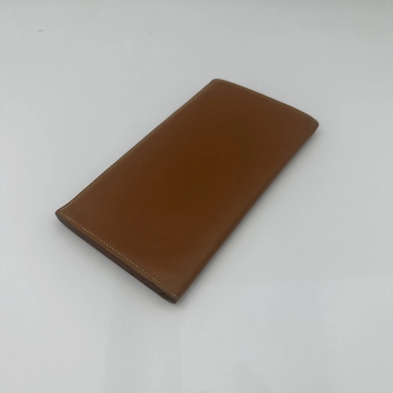 Hermes 愛馬仕 駝色  長款錢包 皮夾-0