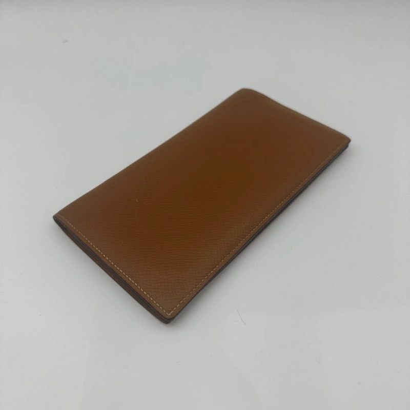 Hermes 愛馬仕 駝色  長款錢包 皮夾-1