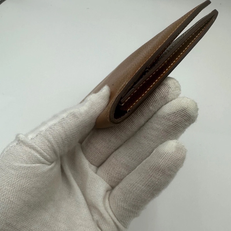 Hermes 愛馬仕 駝色  長款錢包 皮夾-5