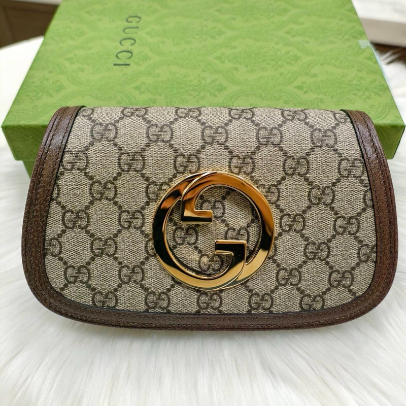 全新正品Gucci 金LOGO馬鞍3合一腰包胸包-0