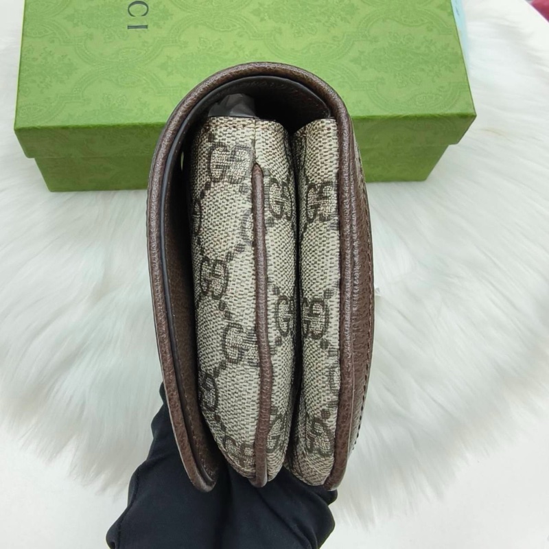全新正品Gucci 金LOGO馬鞍3合一腰包胸包-3