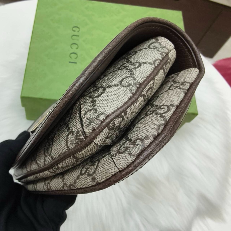 全新正品Gucci 金LOGO馬鞍3合一腰包胸包-16