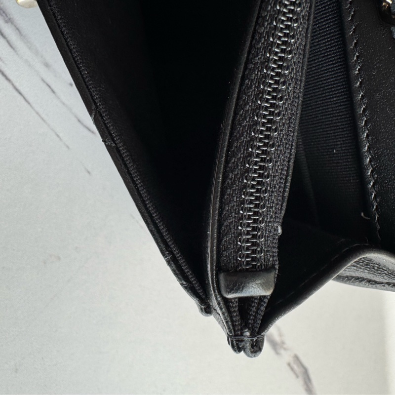 Chanel黑羊皮皮穿繩雙C Trendy CC woc-42