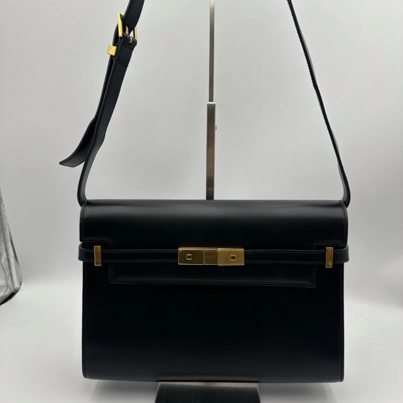 Saint Laurent Manhattan 單肩包 2way 手拿包 黑色-0