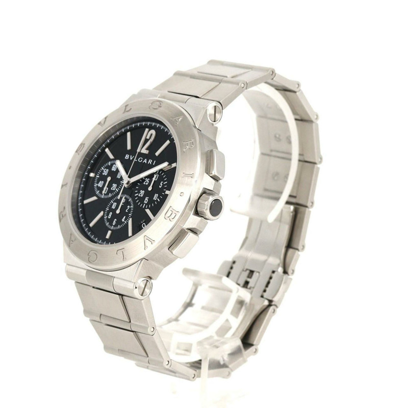 寶格麗 Diagono Velocissimo DG41SCH DG41BSSDCH 不鏽鋼自動手錶-1