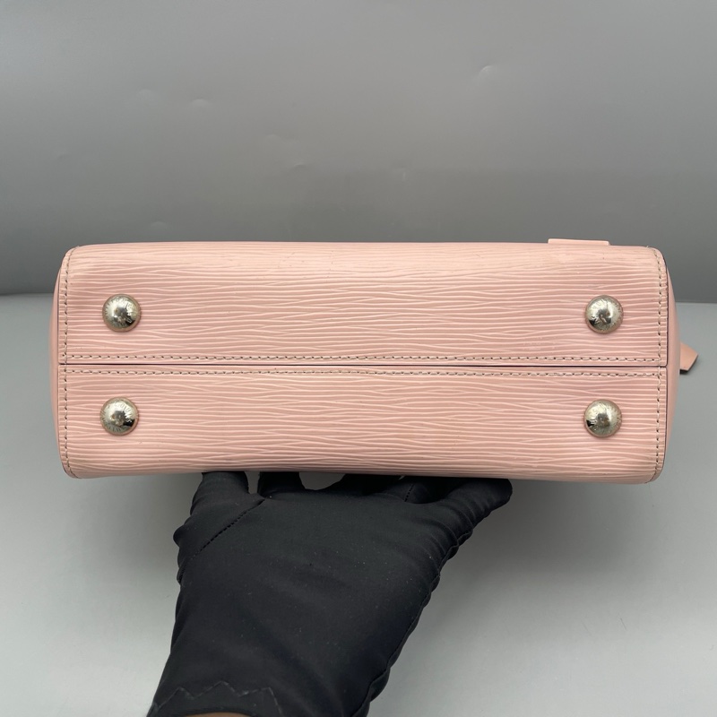 LV Cluny BB 粉色 EPI 水波紋 手提包 肩背包-7