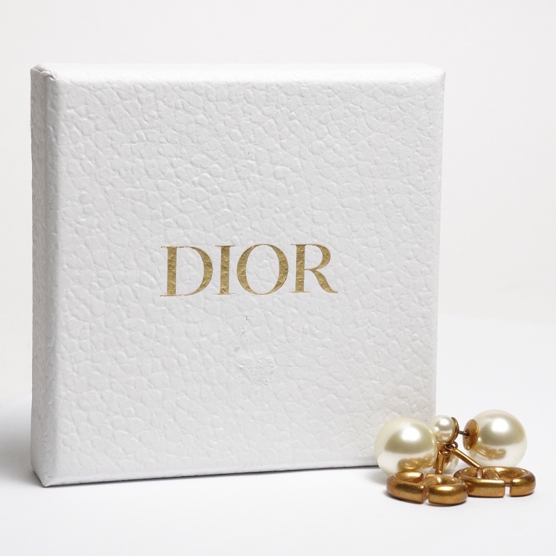 Dior Tribales 珍珠金色耳環-6