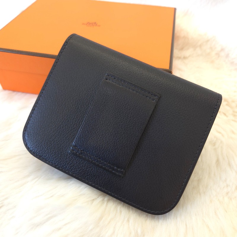 Hermès Constance Slim 蜥蜴皮H釦 黑銀-6