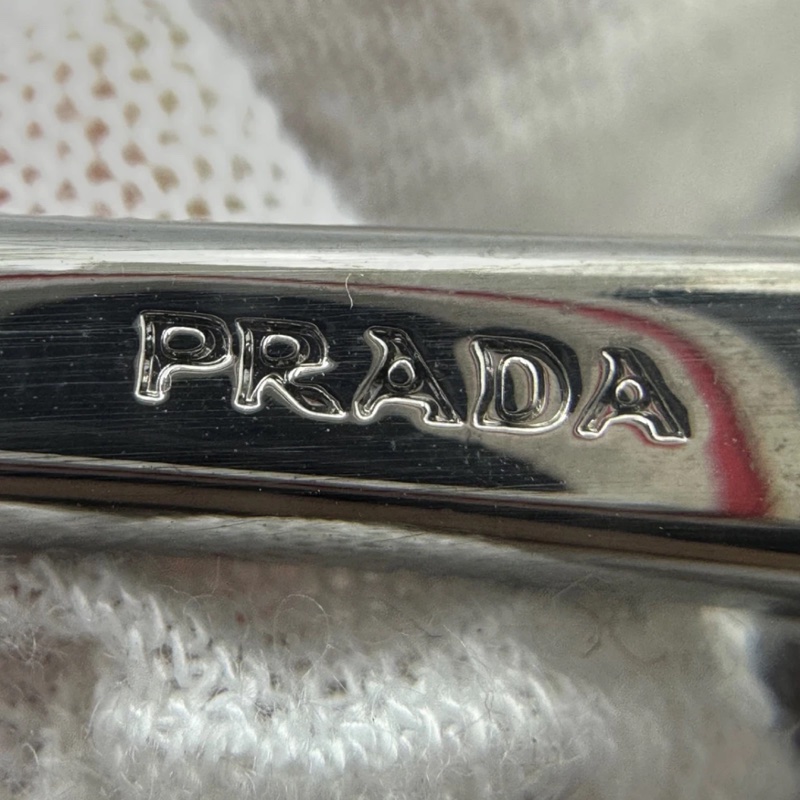 prada 2way 象牙白 手提單肩包-10