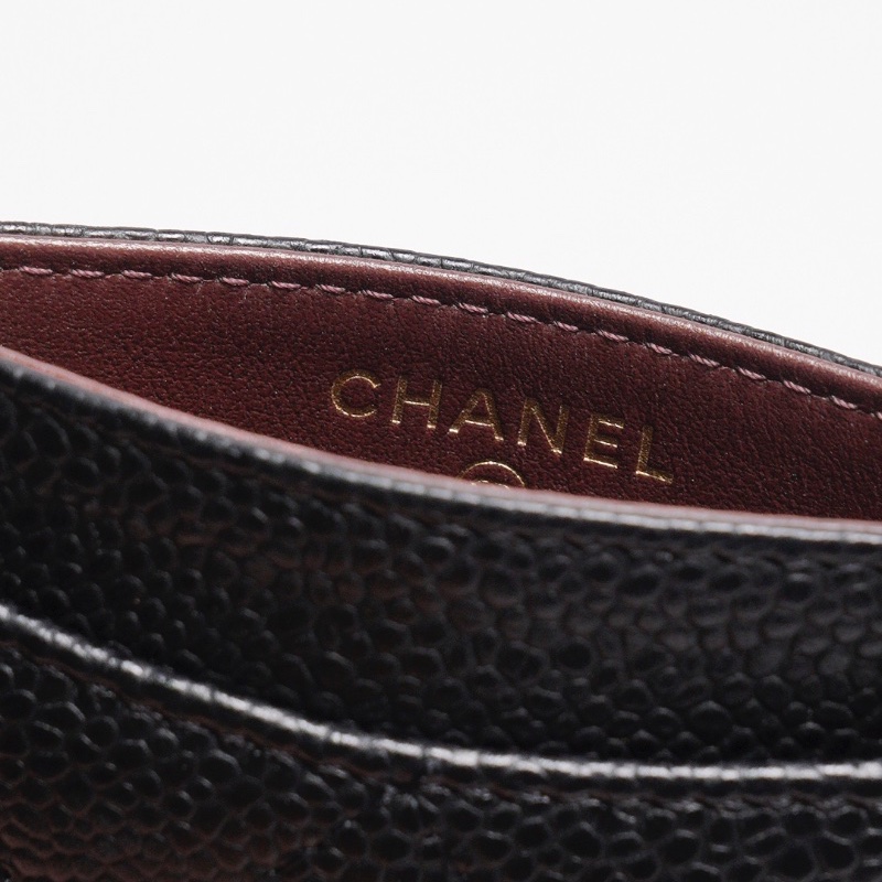 CHANEL經典粒紋小牛皮卡片夾-5
