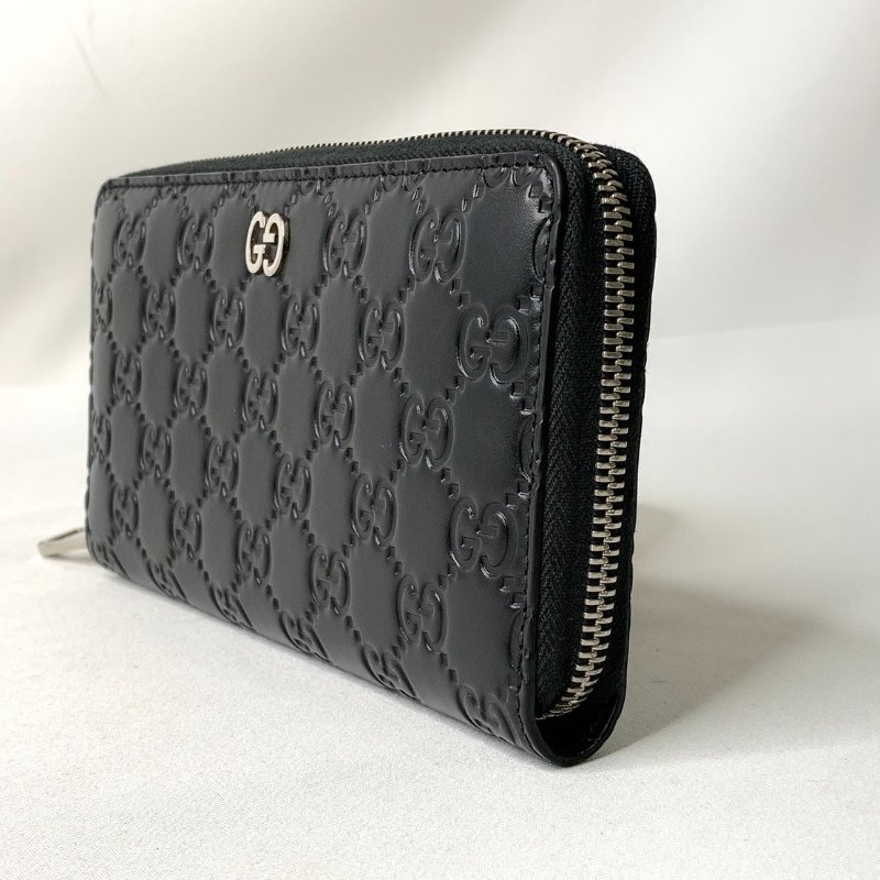 GUCCI Signature 牛皮拉鍊長夾-2