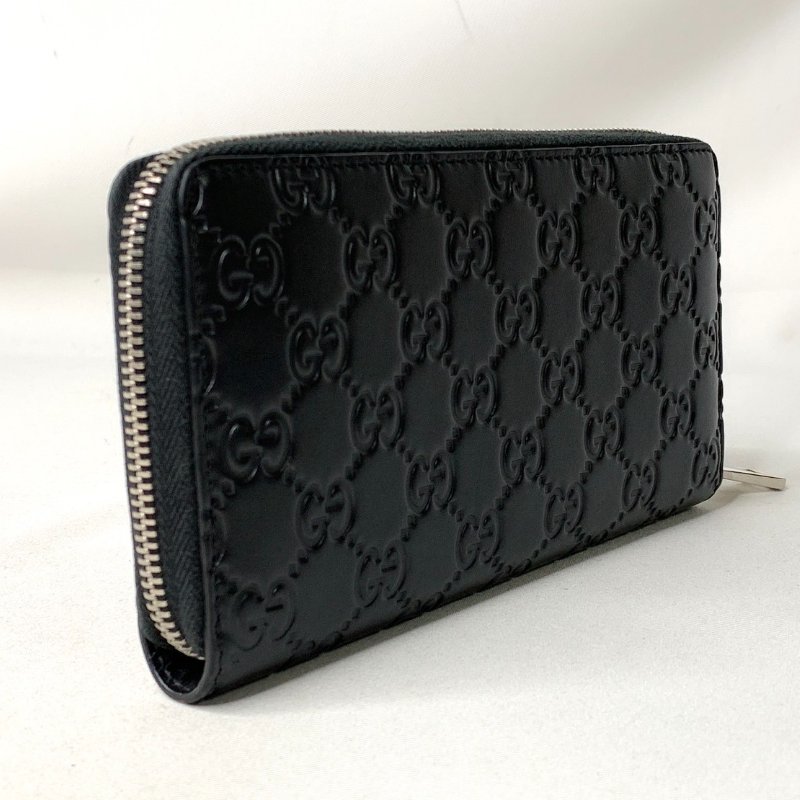 GUCCI Signature 牛皮拉鍊長夾-5