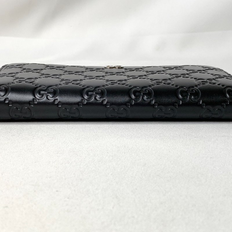 GUCCI Signature 牛皮拉鍊長夾-8