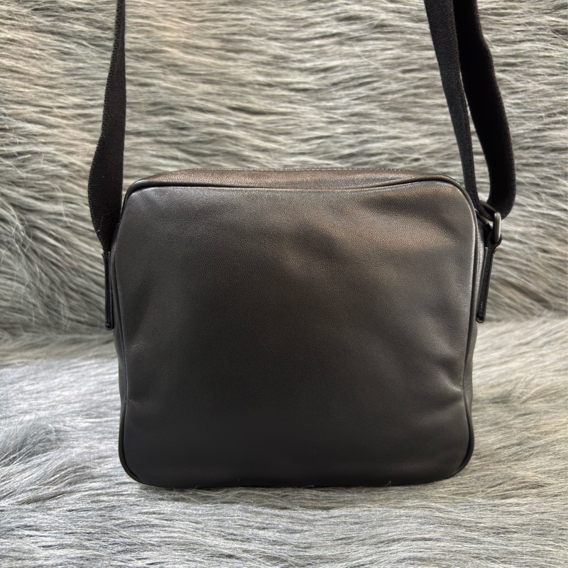 YSL 819279 NIKI 黑色 全皮 滑面 雙拉鍊 斜背包 相機包 方塊包 巧克力包 肩背包 側背包-3