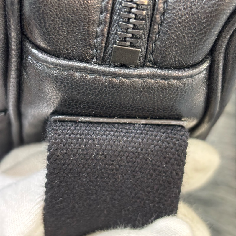 YSL 819279 NIKI 黑色 全皮 滑面 雙拉鍊 斜背包 相機包 方塊包 巧克力包 肩背包 側背包-9