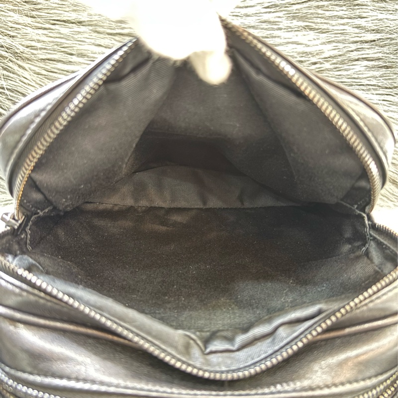 YSL 819279 NIKI 黑色 全皮 滑面 雙拉鍊 斜背包 相機包 方塊包 巧克力包 肩背包 側背包-29