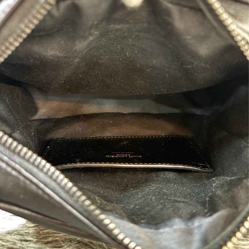 YSL 819279 NIKI 黑色 全皮 滑面 雙拉鍊 斜背包 相機包 方塊包 巧克力包 肩背包 側背包-30